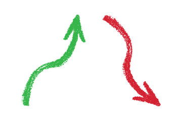 Hand drawn arrow symbol. Business clipart. Single element for design