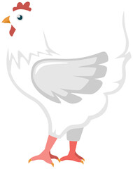 Chicken Icon on white background