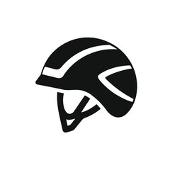 Naklejka premium Motorcycle Helmet Icon – Safety Gear Silhouette
