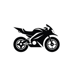 Fototapeta premium Sport Motorcycle Side View Silhouette Vector