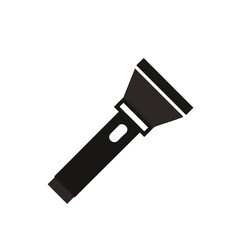 Handheld Flashlight Silhouette – Tool Icon