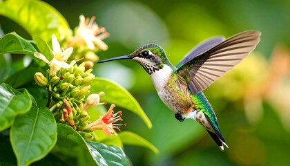 Fototapeta premium Hummingbird is hovering