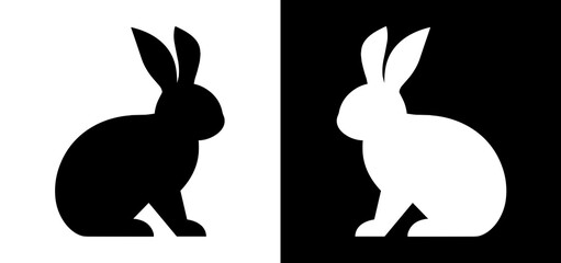 black rabbit silhouette
