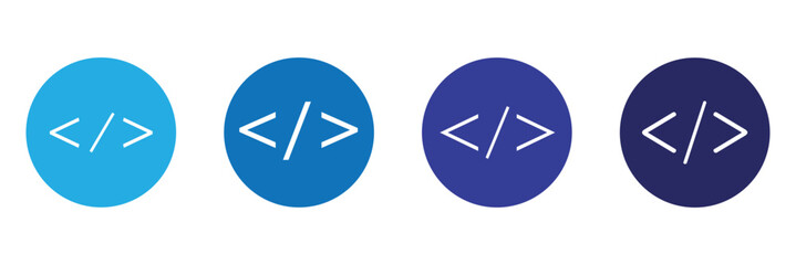Code icon. Code html signs. Program coding icons. Coding sign. Stock vector illustration. EPS 10 .