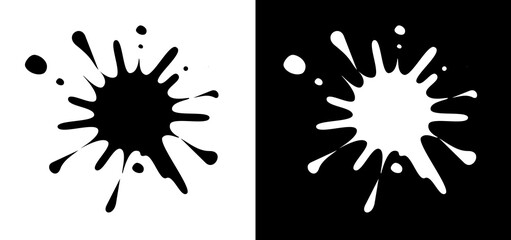 ink blots vector
