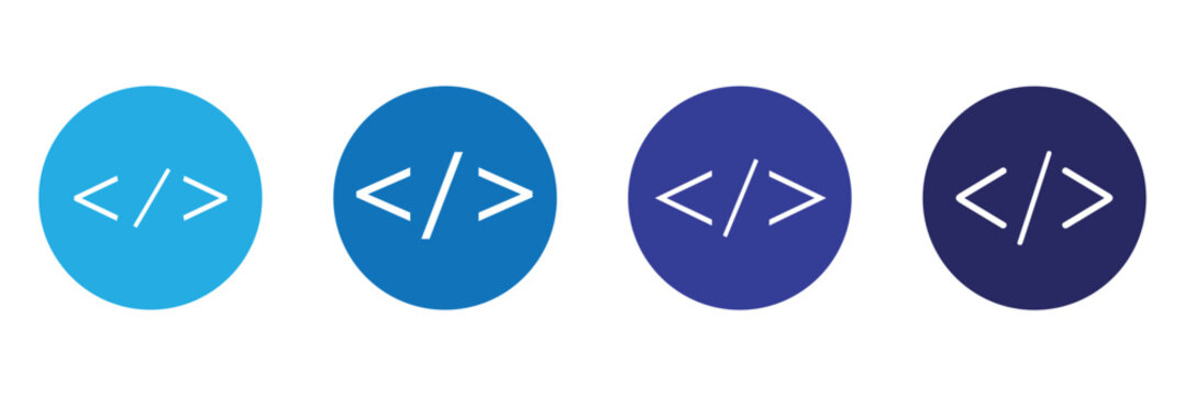Code icon. Code html signs. Program coding icons. Coding sign. Stock vector&nbsp;illustration.&nbsp;EPS&nbsp;10&nbsp;.