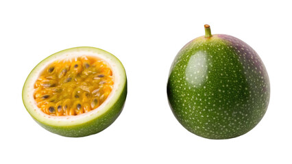 Naranjilla Fruit and Passion Fruit isolated on transparent background