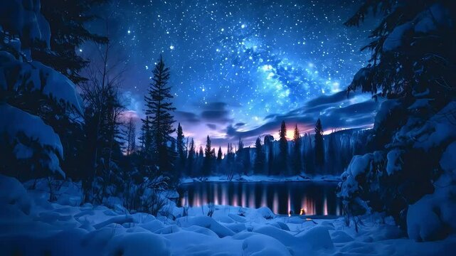 night city landscape of aurora naight