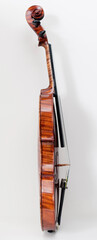 Old violin Left side on white background © STUDIOSHIELDS