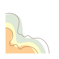 Abstract Wavy Blob Shape