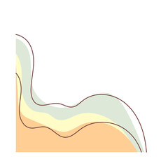 Abstract Wavy Blob Shape