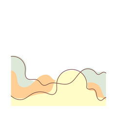 Abstract Wavy Blob Shape