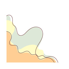 Abstract Wavy Blob Shape