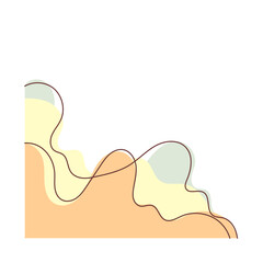 Abstract Wavy Blob Shape