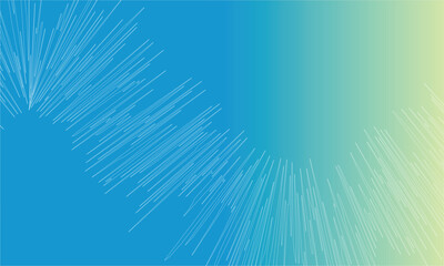 Gradient lines burst white blue green abstract background