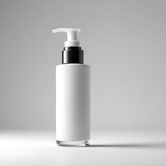White Plastic Pump Bottle for Skincare Branding