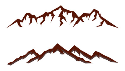 Mountain Silhouette Landscape Vector