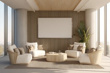 Modern Interior with Seating and Art
