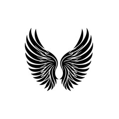 Obraz premium angel wings silhouette , angel wings vector