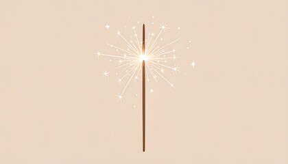 Obraz premium Sparkler illustration against a soft background