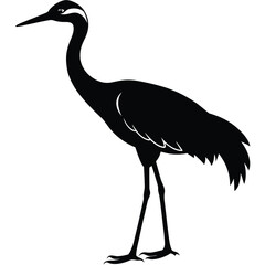Obraz premium heron on a white background