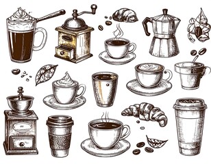 Coffee and coffee-making equipment collection
