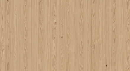 Fototapeta premium 8K Seamless Light Oak Wood Texture - Wavy Vertical Grain in Soft Beige-Tan Tones (9:16 Aspect Ratio).