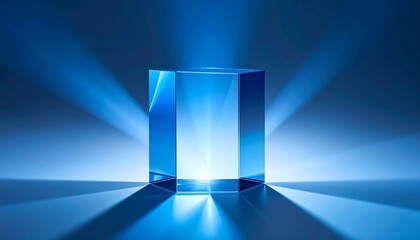 Hexagonal prism illuminated by beams