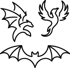 Obraz premium vector illustration of an eagle
