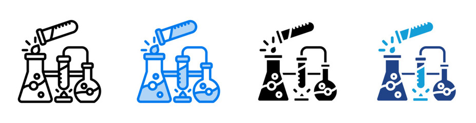 Experimental icon set multiple style collection