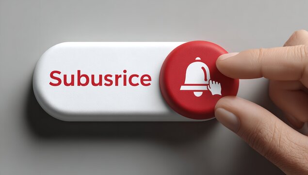 Red 'Subscribe' Button: Engaging content with a simple call to action for viewers to join and follow for updates and more.