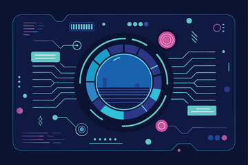 vector illustration of a volume knob