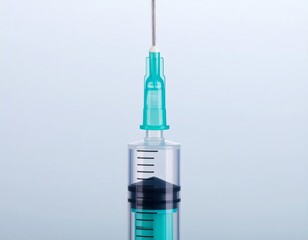 Illustration of a medical syringe