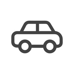 Minimalist Outline Transportation Car Symbol Illustration Automobile Icon