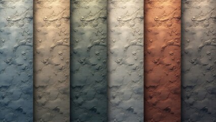 Obraz premium Textured surfaces in various earthy tones blue
