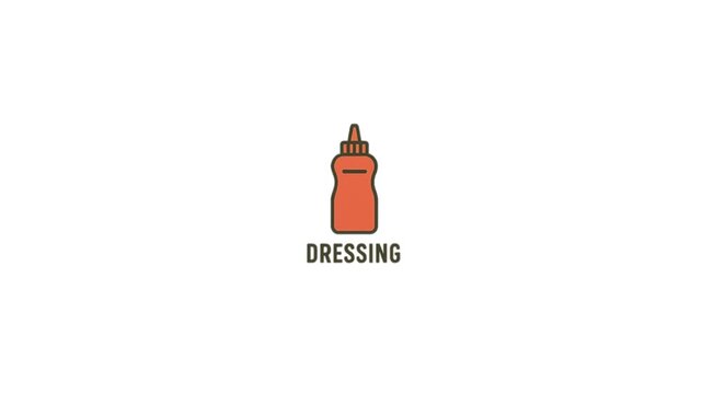 Dressing Illustration Icon Isolated on White