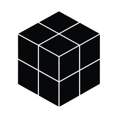 Pastel Gradient 3D Cube Stack on White Background Design for Banner