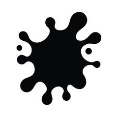 Abstract Liquid Blob with Gradient Blue on White Background Design