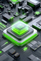 Glowing circuit board