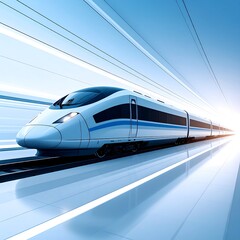 Fototapeta premium High-speed train in a tunnel