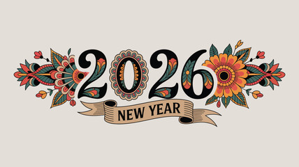 Happy new Year 2026 Design  