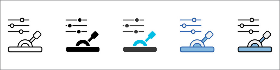 Lever Icon Pack Mulstistyle Illustration