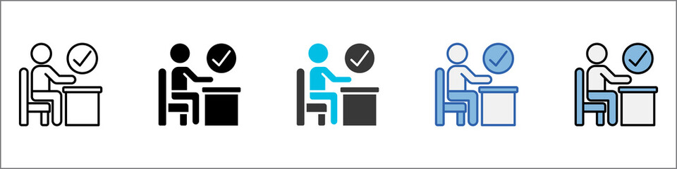 Ergonomic Icon Pack Mulstistyle Illustration