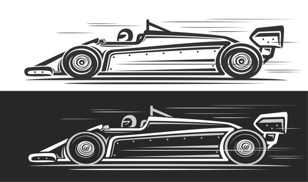 Vector logo for Indy Racing Car