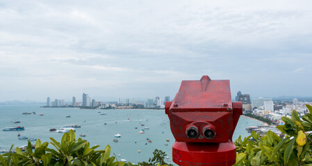 The most beautiful Viewpoint Pattaya Beach in Pattaya city Chonburi,Thailand.