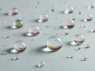 Premium Modern Water Droplets Focused on PFAS Contamination for Legal Drinking Age Day Spring Campaigns with Earth Day and Cinco de Mayo Marketing