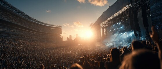 Invite An Alien To Live With You Day Summer Music Festival with Epic Galaxy Stage, Premium Concert Event, Millennials Celebrating Unity and Joy for Social Media Marketing