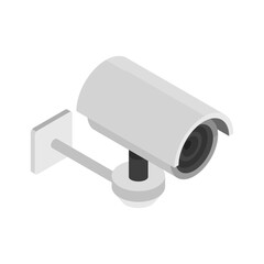 CCTV Isometric Icons Isometric CCTV and Surveillance Camera Icon Set Vector