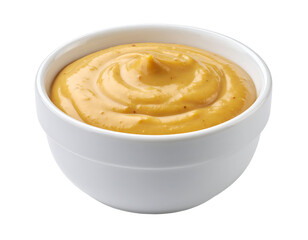 honey mustard sauce in bowl isolated on transparent png