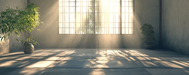 Interior background, offering a versatile and customizable space, Generative AI